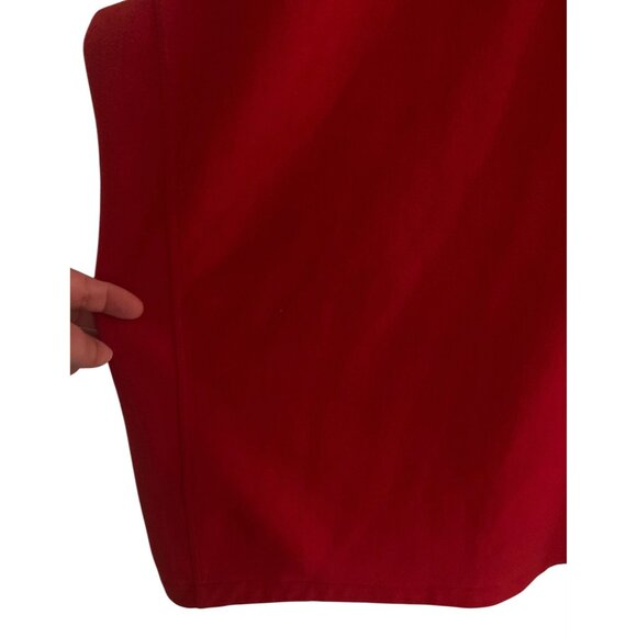 LANDS' END Red Quarter Zip Men's Anyweather Pullover Long Sleeve Fleece Size XXL - Picture 7 of 7